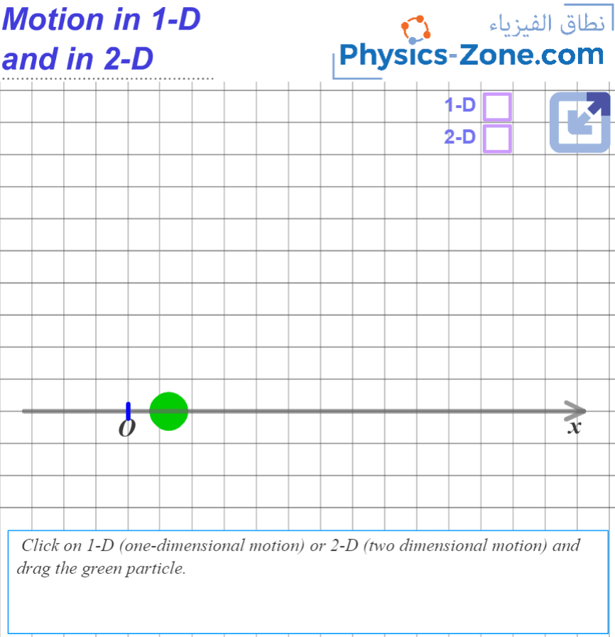 1D and 2D motion simulation