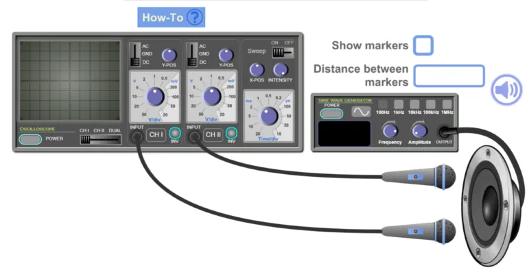 Phase Difference Between Sound Waves Simulation