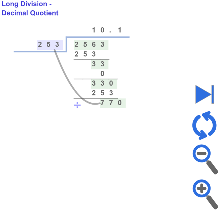 Long Division Simulation - Float