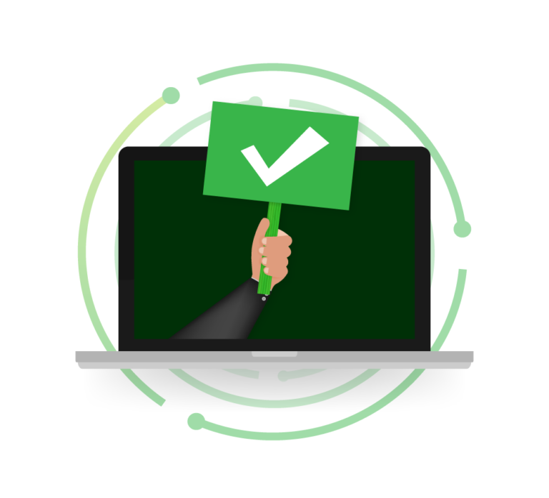 Alt text: Checkmark indicating corrections completed